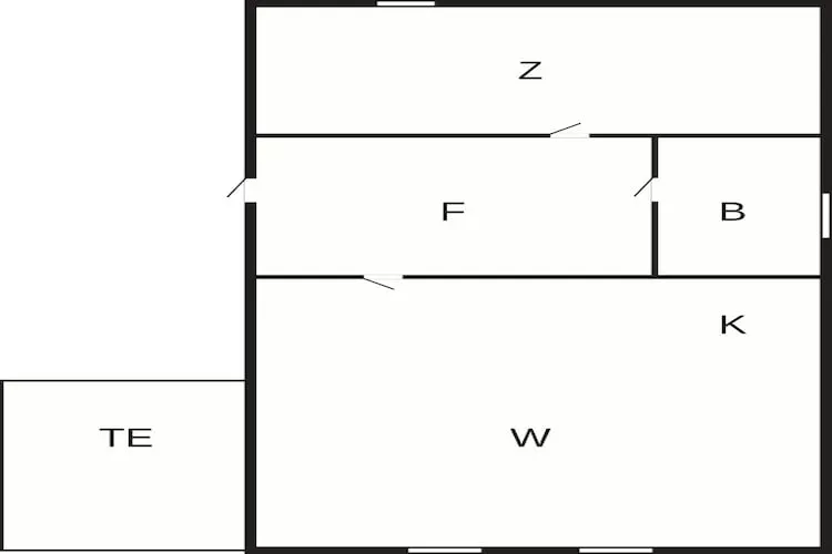 4 person holiday home in Bryggja-By Traum - Floor plan