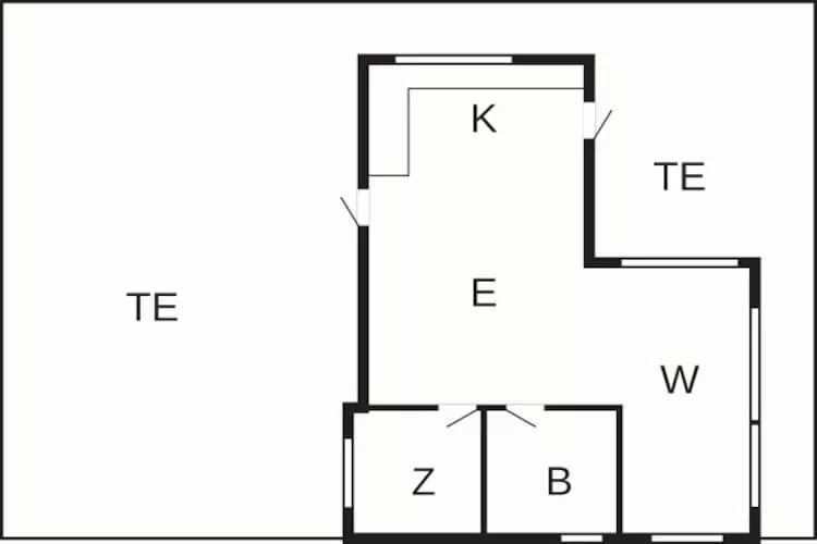 4 person holiday home in Aabenraa-By Traum - Floor plan
