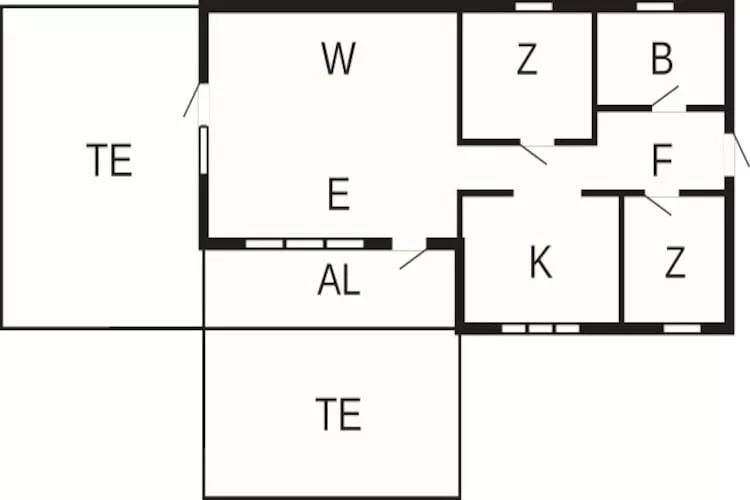 4 person holiday home in Åskloster-By Traum - Floor plan
