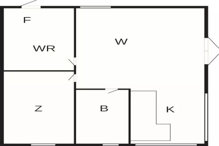 4 person holiday home in Væggerløse-By Traum - Floor plan
