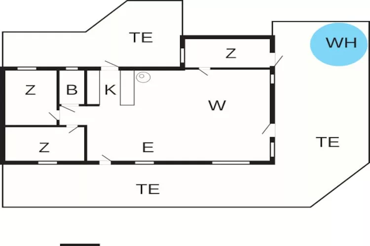 6 person holiday home in Ebeltoft-By Traum - Floor plan