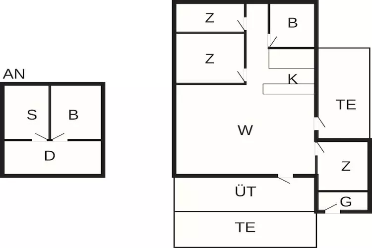 Gemutliches Ferienhaus in Blokhus -- By Traum Ferienwohnungen - Grundriss