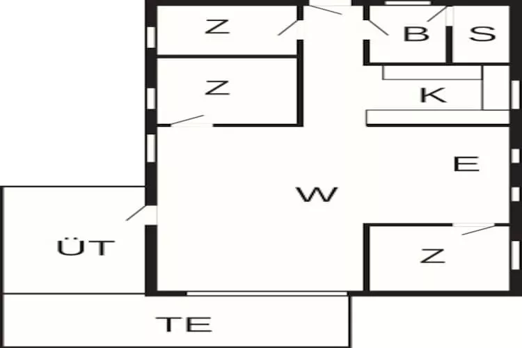 6 person holiday home in Ørsted-By Traum - Floor plan