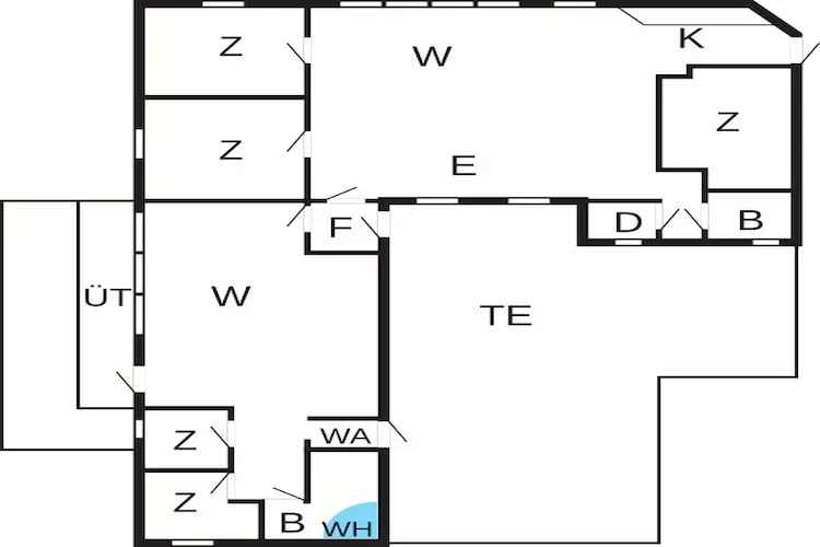 12 Personen Ferienhaus in Harboøre-By Traum - Grundriss