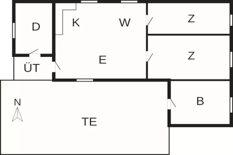 HUS 55762 HYTTE A - Floor plan
