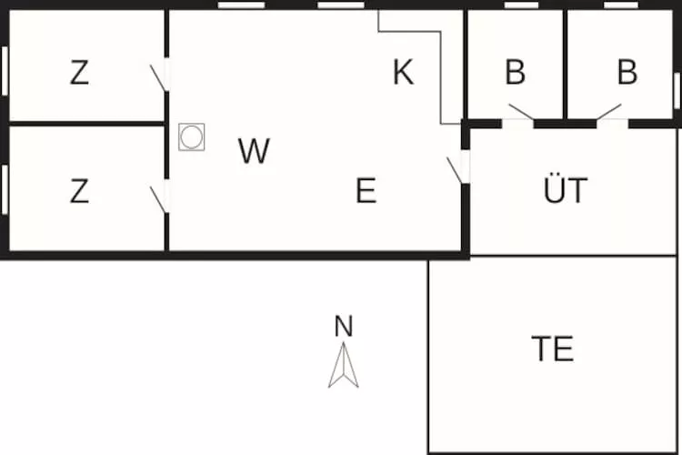HUS 55768  HYTTE D - Plan