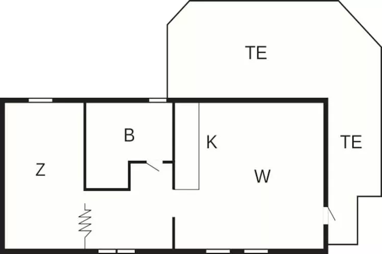 Maison de vacances pour 4 a VEVANG-By Traum - Plan