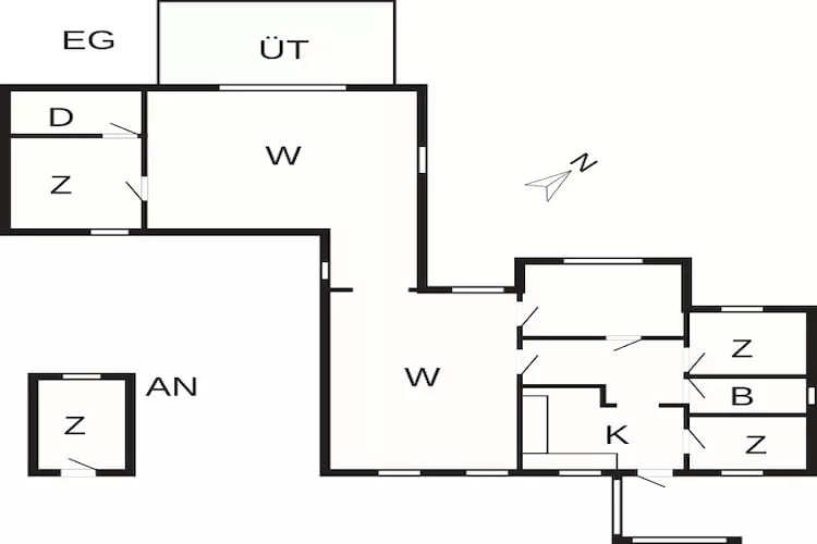 8 Personen Ferienhaus in Roslev-By Traum - Grundriss