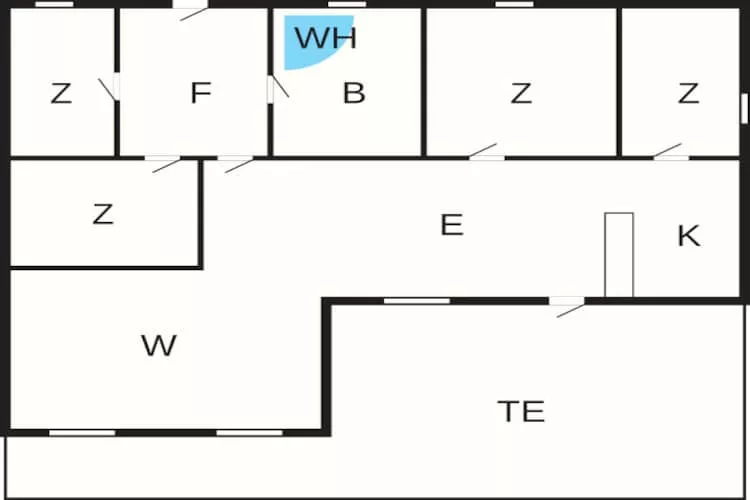 8 person holiday home in Toftlund-By Traum - Floor plan