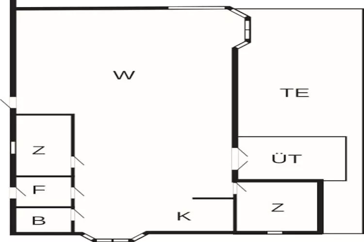 5 person holiday home in Fårvang-By Traum - Floor plan