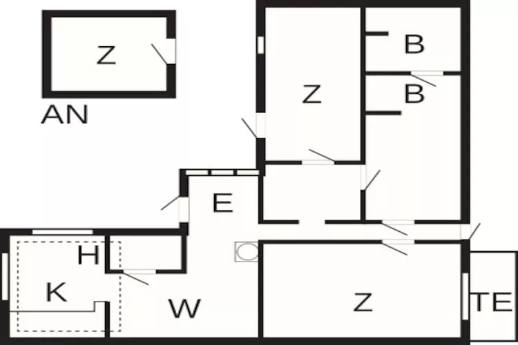 7 Personen Ferienhaus in Kolind-By Traum - Grundriss