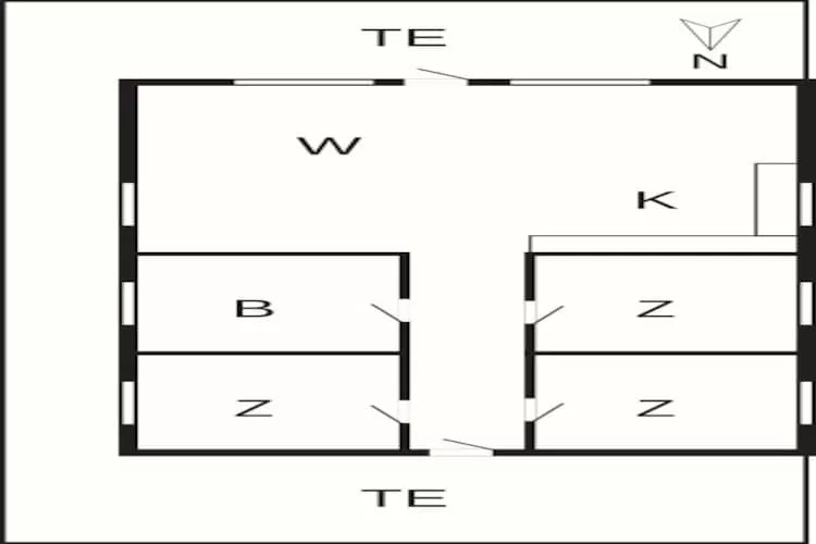 5 person holiday home in Hals-By Traum - Floor plan