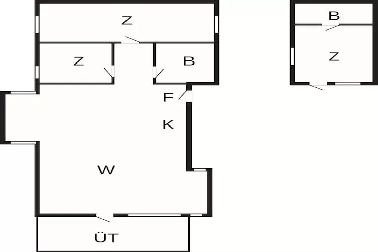 Maison de vacances pour 6 a Frederikshavn-By Traum - Plan