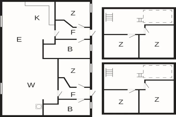 7 room,2 level,attached house - Grundriss