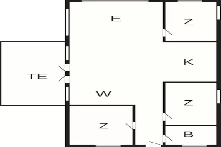 6 person holiday home in Saltum-By Traum - Floor plan