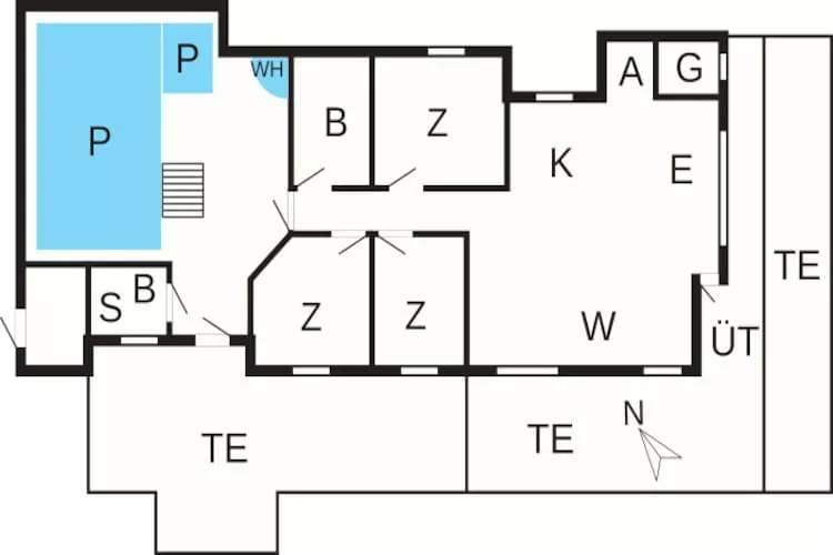Maison de vacances pour 9 a Jerup-By Traum - Plan