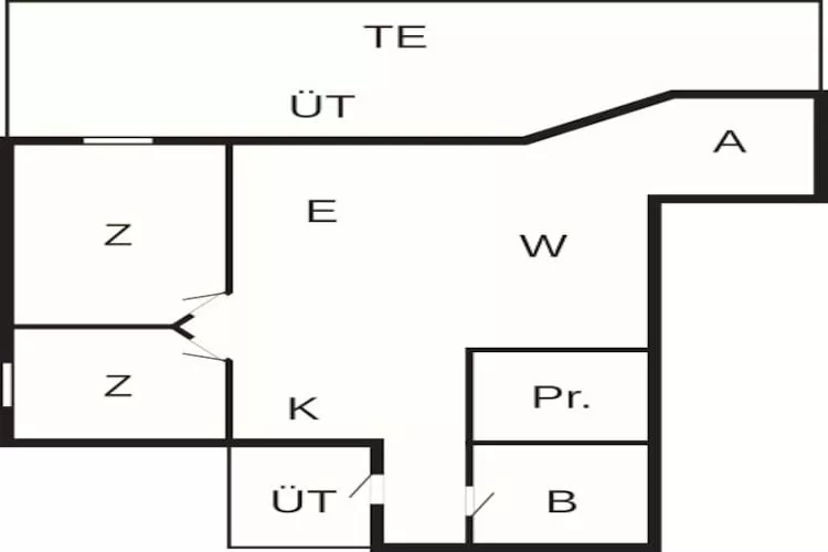 6 person holiday home in Ebberup-By Traum - Floor plan