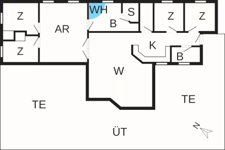10 person holiday home in Idestrup-By Traum - Floor plan