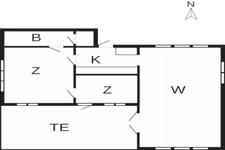 Maison de vacances pour 4 a YSTAD - Plan