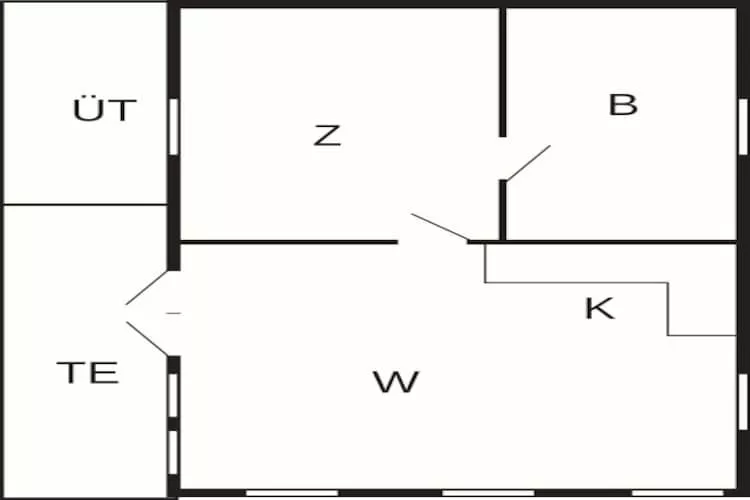 Maison de vacances pour 3 a Gråsten-By Traum - Plan