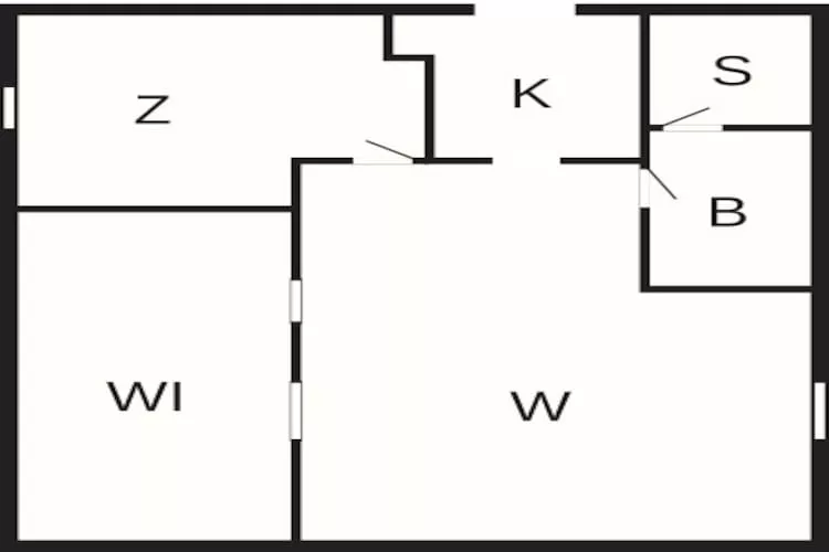 Maison de vacances pour 4 a HÄSTVEDA - Plan