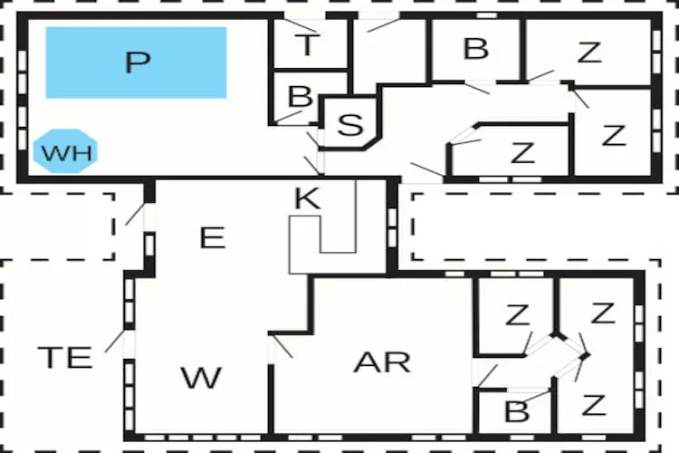 Luxury Pool Villa in Dronningmolle - Floor plan