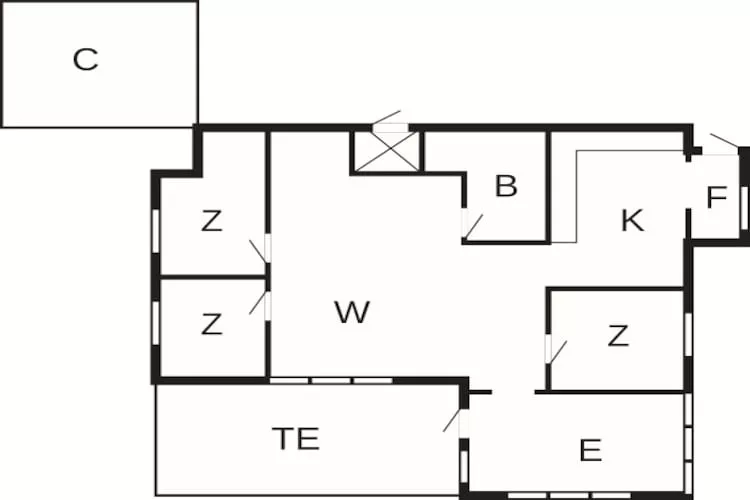 7 Personen Ferienhaus in Hals-By Traum - Grundriss