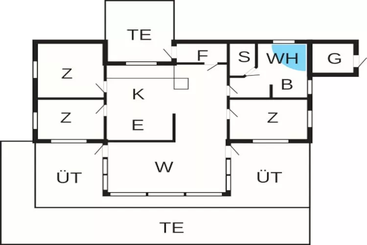 8 person holiday home in Pandrup-By Traum - Floor plan