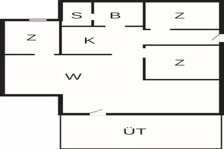 Maison de vacances pour 6 a Juelsminde-By Traum - Plan