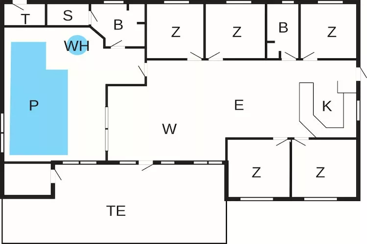 Luxury Retreat with Pool - Floor plan