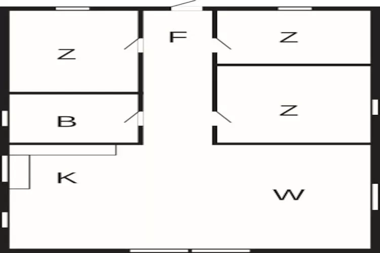 Maison de vacances pour 4 a Toftlund-By Traum - Plan