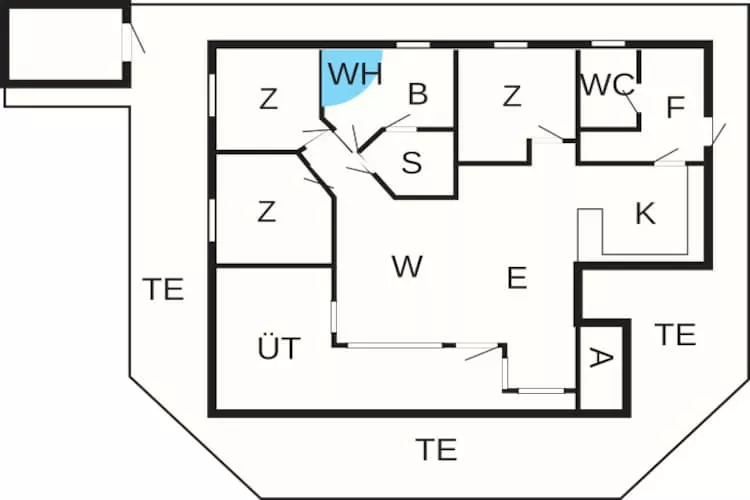 7 Personen Ferienhaus in Ansager-By Traum - Grundriss