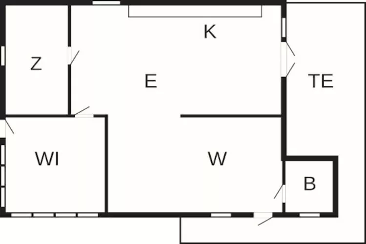 Maison de vacances pour 4 a SÖLVESBORG - Plan