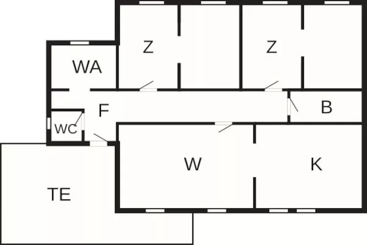 Maison de vacances pour 4 a Austrheim - Plan
