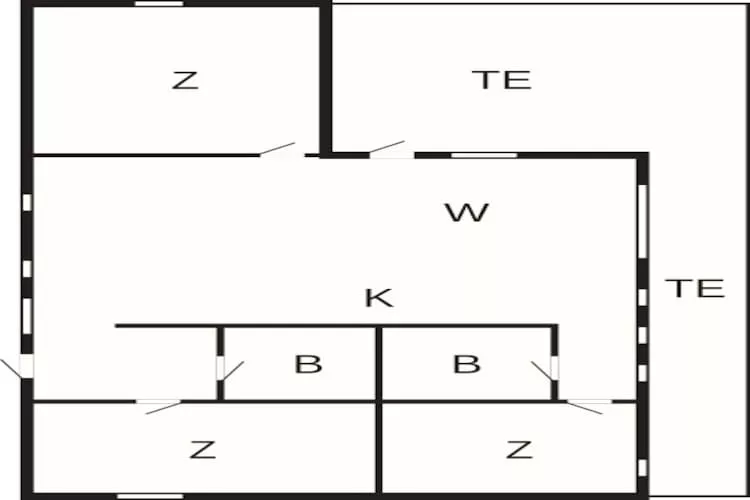 6 person holiday home in Øster Assels-By Traum - Floor plan