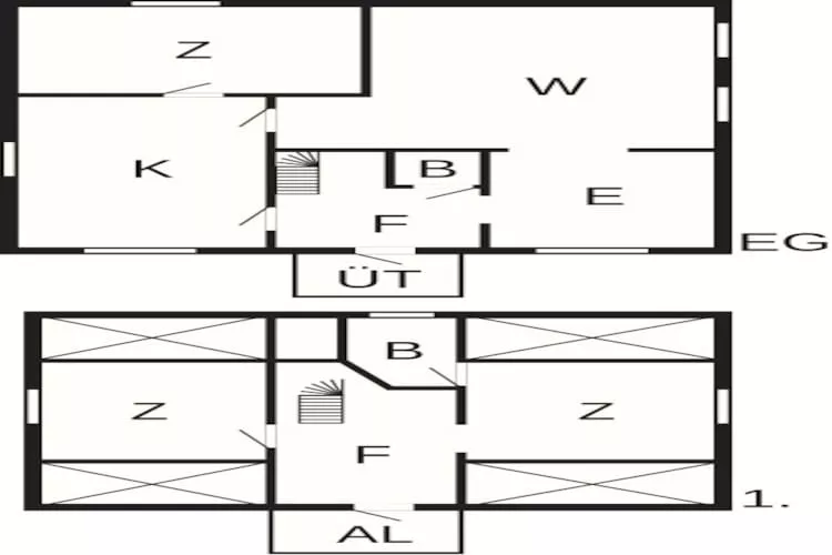 6 person holiday home in Berga - Floor plan