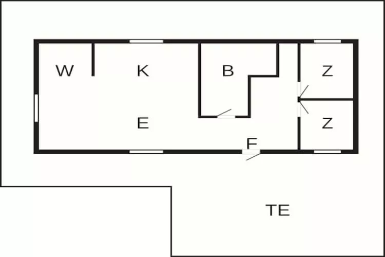 Maison de vacances pour 5 a Ansager-By Traum - Plan