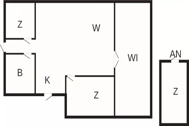 Maison de vacances pour 7 a Juelsminde-By Traum - Plan