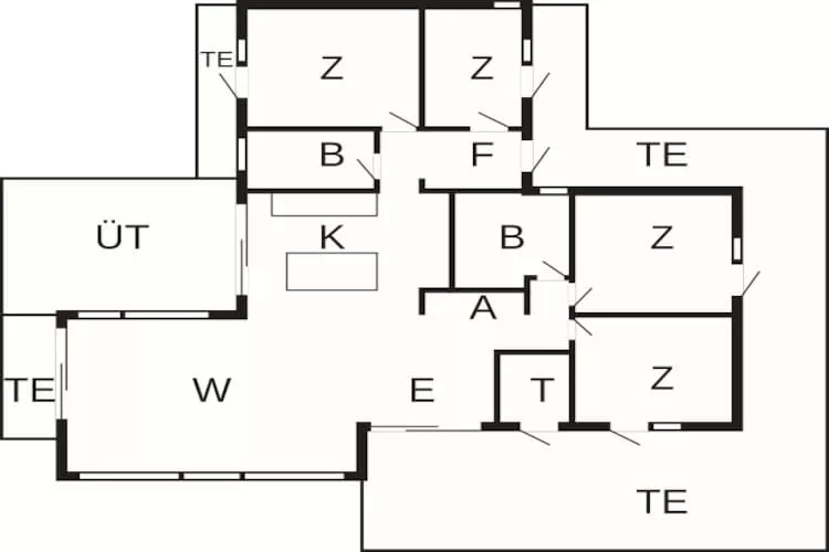 Maison de vacances pour 8 a Hirtshals-By Traum - Plan