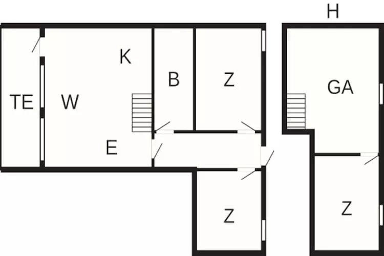 Maison de vacances pour 6 a Ringkøbing-By Traum - Plan