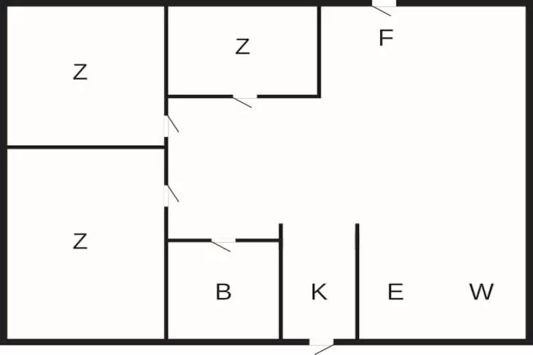 6 person holiday home in Nibe-By Traum - Floor plan