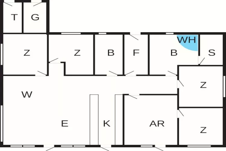 10 Personen Ferienhaus in Sjølund-By Traum - Grundriss