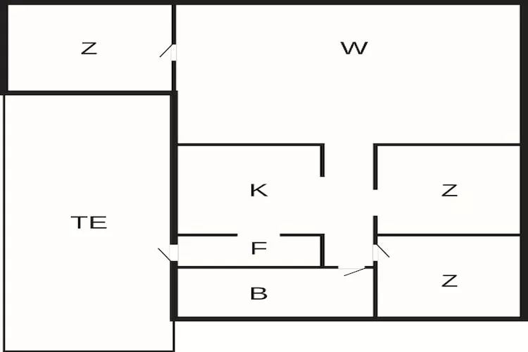 Maison de vacances pour 6 a Saltum-By Traum - Plan
