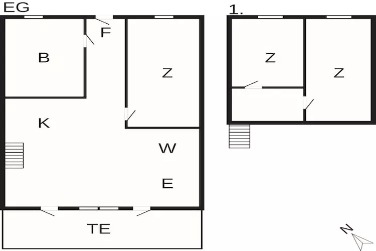 6 Personen Ferienhaus in Vestervig-By Traum - Grundriss