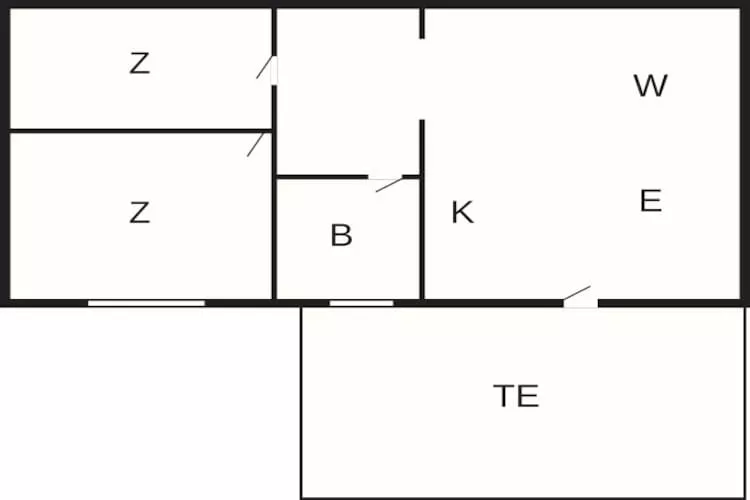 4 Personen Ferienhaus in HORN-By Traum - Grundriss