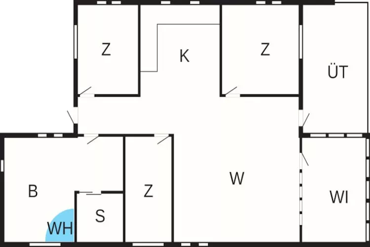 Maison de vacances pour 6 a Glesborg-By Traum - Plan