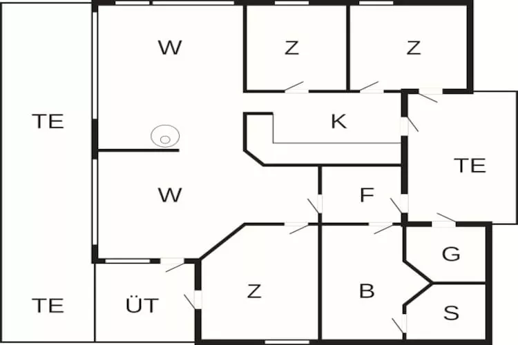 7 person holiday home in Løgstør-By Traum - Floor plan