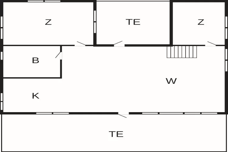 Maison de vacances pour 6 a Hovborg-By Traum - Plan