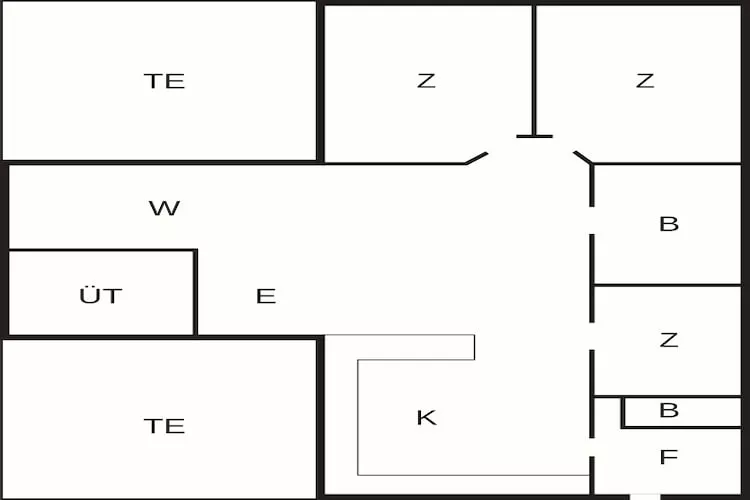 7 Personen Ferienhaus in Toftlund-By Traum - Grundriss