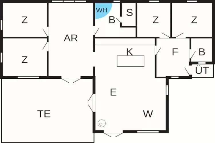 8 Personen Ferienhaus in Dannemare-By Traum - Grundriss